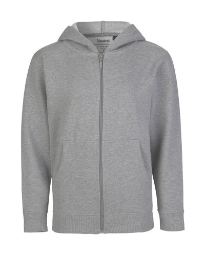 Felpa Bambino cappuccio e zip Sport Grey