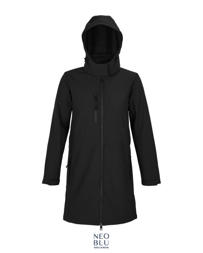 Giacca donna softshell long Neoblu Achille women Nero Profondo