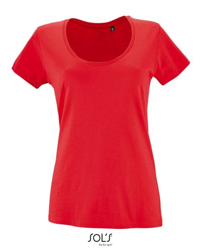 T-shirt donna ampia scollatura Metropolitan Hibiscus