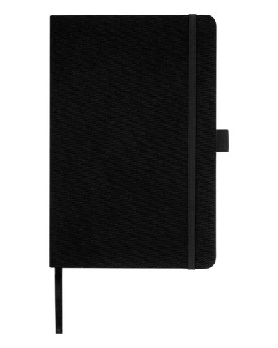 Blocco note A5 in carta riciclata con cover in PET riciclato Honua Nero