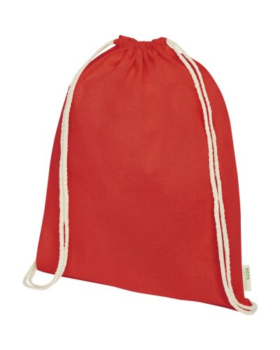 Zaino in cotone biologico Rosso