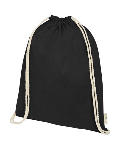 Zaino in cotone biologico Nero