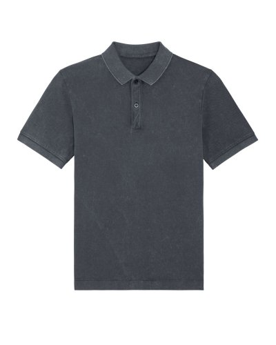 Polo unisex Prepster Vintage G. Dyed Aged india ink grey