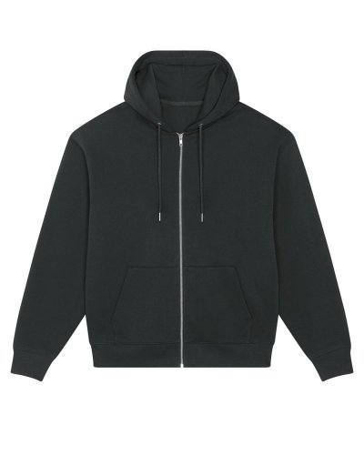 Felpa con zip e cappuccio unisex Locker Heavy Black