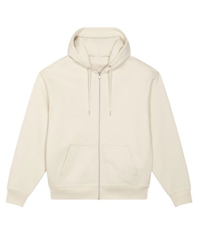 Felpa con zip e cappuccio unisex Locker Heavy Natural Raw