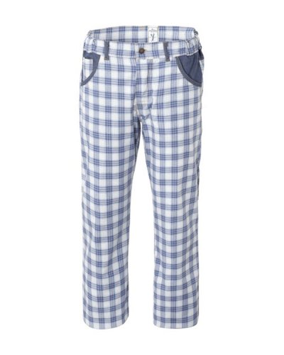 Pantalone Burt Check azzurro