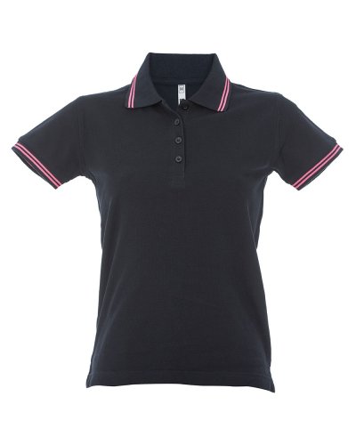 Polo Paris Lady Black/Fucsia