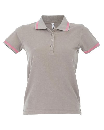 Polo Paris Lady Light Grey/Fucsia