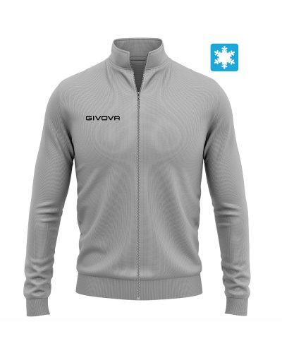 Felpa full zip citta new Grigio Chiaro