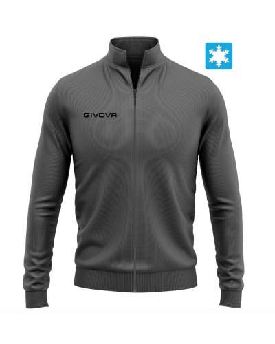 Felpa full zip citta new Nero