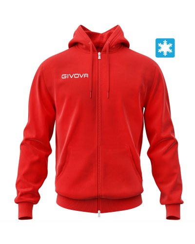 Felpa King fullzip Rosso