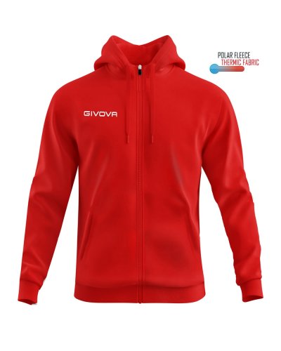 Felpa polarfleece full zip 500 Rosso