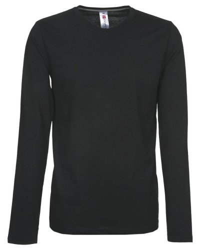T-shirt manica lunga Pineta Uomo Nero
