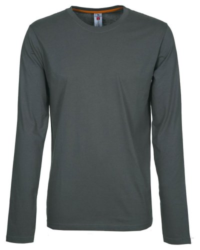 T-shirt manica lunga Pineta Uomo Grigio Smoke