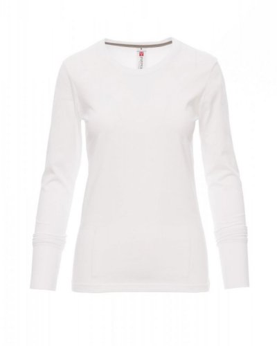 T-shirt manica lunga Pineta Donna Bianco