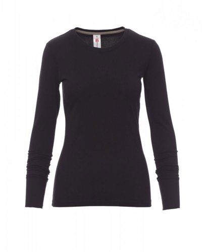 T-shirt manica lunga Pineta Donna Nero