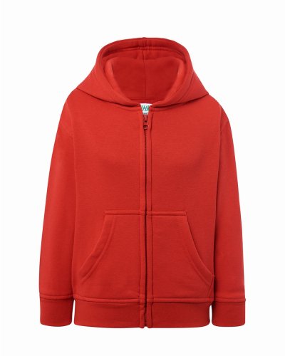 Felpa con zip e cappuccio da bambino Red