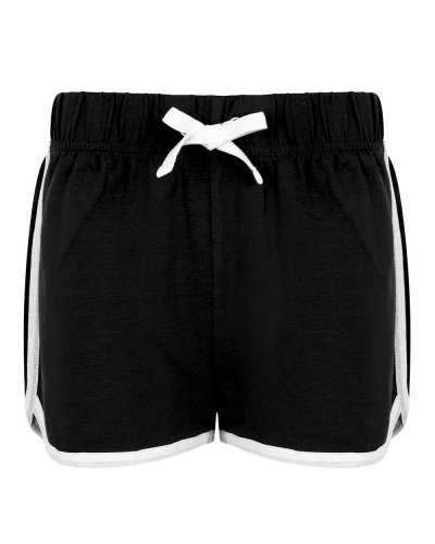 Kids Retro Shorts Black / White