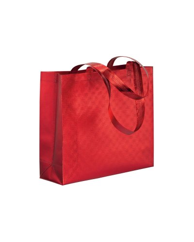 Shopper in TNT laminato Rosso