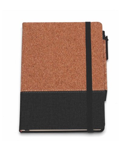 Block Notes Sughero con penna inclusa Nero