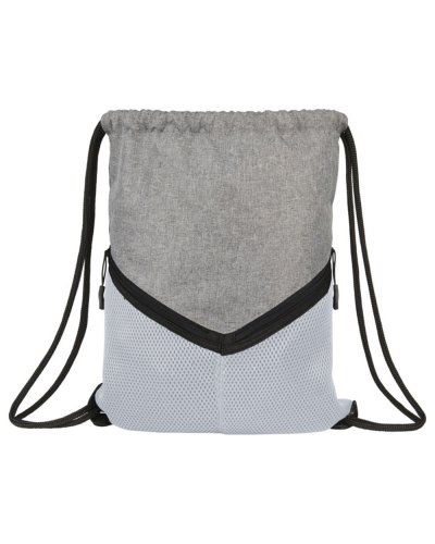 Zaino sportivo con coulisse Voyager Bianco/Grigio