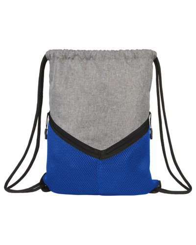 Zaino sportivo con coulisse Voyager Royal Blu / Argento