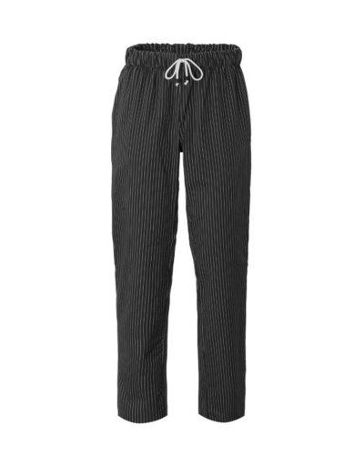 Pantalone cuoco Plutone Gessato nero