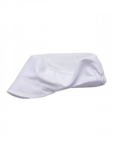 Berretto da alimentarista con visiera Bonnet White