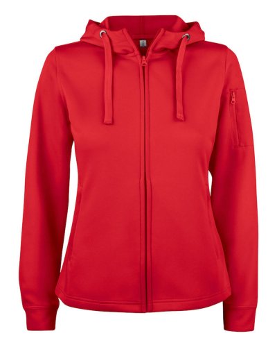 Active Hoody Full Zip Donna Rosso