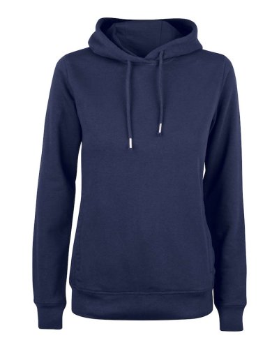 Felpa da donna con cappuccio in cotone e poliestere Blu scuro