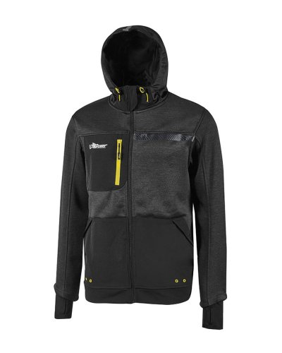Felpa con cappuccio fisso regolabile Galaxy Black carbon