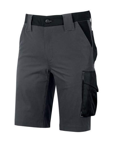 Bermuda in tessuto U-4 Mercury Asphalt grey