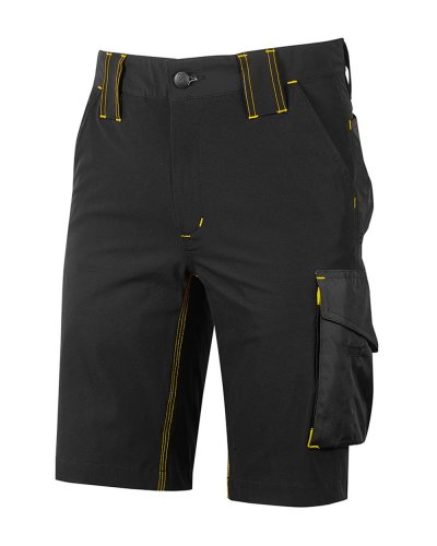 Bermuda in tessuto U-4 Mercury Black carbon