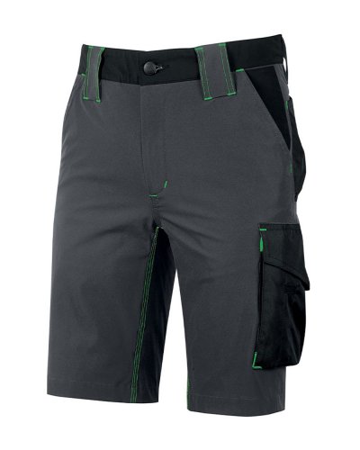 Bermuda in tessuto U-4 Mercury Asphalt grey green