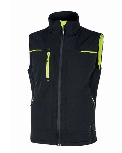 Gilet Saturn in tessuto U-4 Black carbon