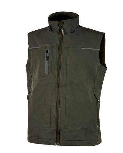 Gilet Saturn in tessuto U-4 Dark green