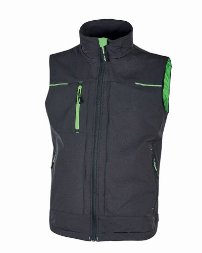 Gilet Saturn in tessuto U-4 Asphalt grey green
