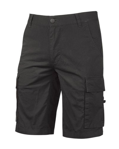 Bermuda Summer in tela di cotone elasticizzato Black carbon