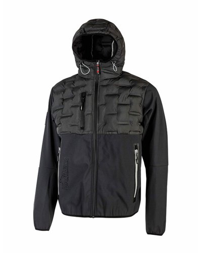 Giacca ibrida idrorepellente Spock Asphalt grey