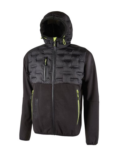 Giacca ibrida idrorepellente Spock Black carbon