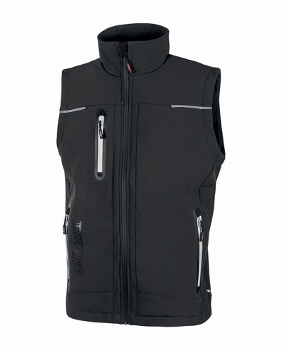 Gilet Universe in softshell Asphalt grey
