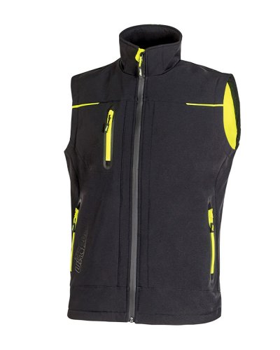 Gilet Universe in softshell Black carbon