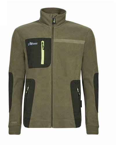 Felpa Venus in pile con zip Burnt olive