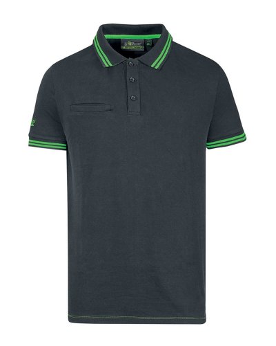 Polo uomo manica corta WAY Asphalt grey green