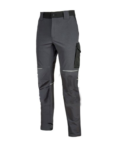 Pantalone World in tessuto Asphalt grey green