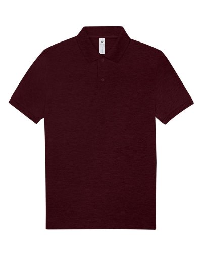 B&C My polo 210 Heather Burgundy
