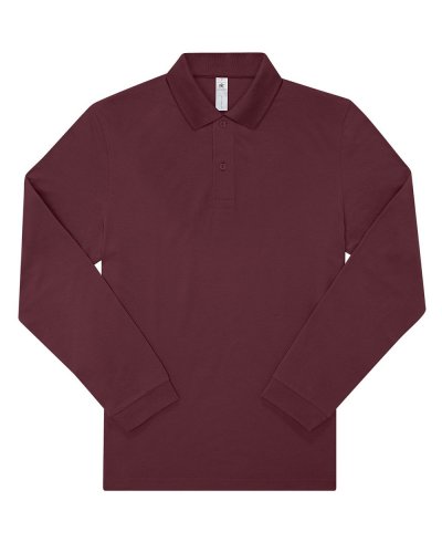Polo uomo My Polo 180 manica lunga - B&C Collection Burgundy