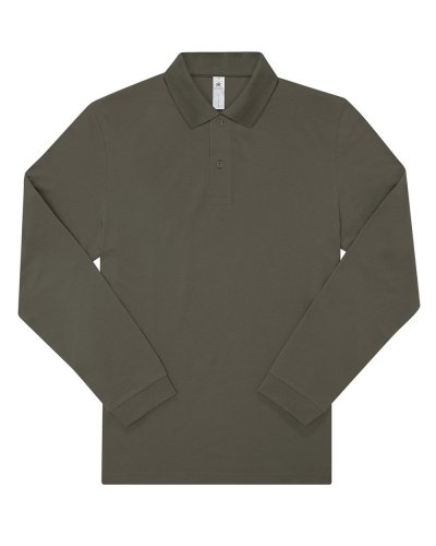 Polo uomo My Polo 180 manica lunga - B&C Collection Camo Green