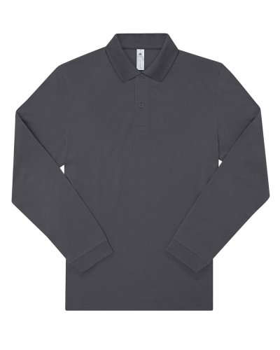 Polo uomo My Polo 180 manica lunga - B&C Collection Dark Grey