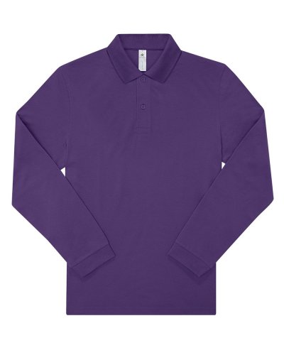 Polo uomo My Polo 180 manica lunga - B&C Collection Meta Lilac